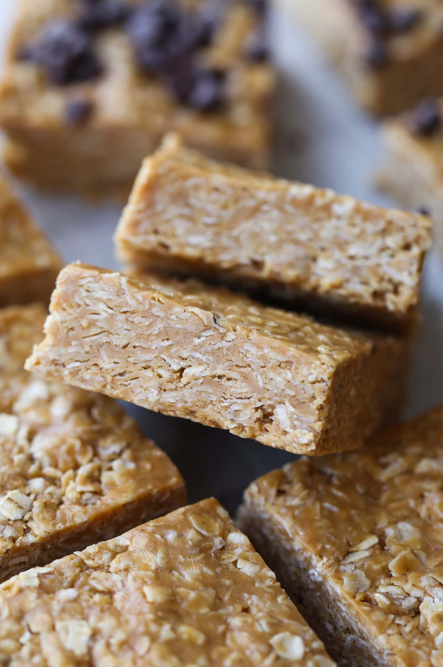3 Ingredient No Bake Peanut Butter Oat Squares