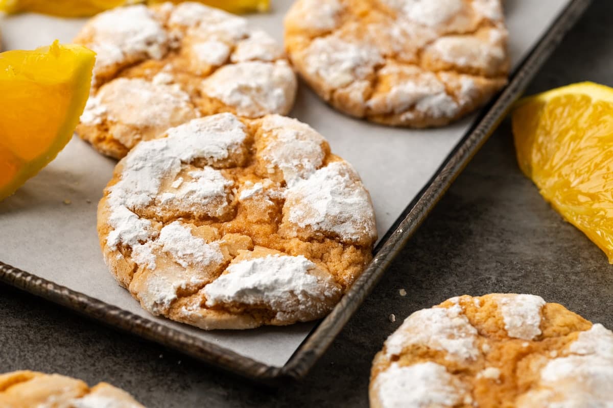 Orange Crinkle Cookies