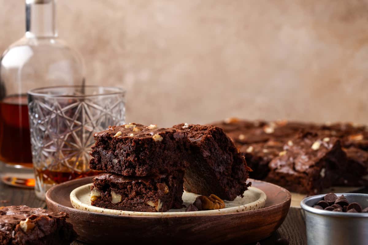 Bourbon Pecan Brownies