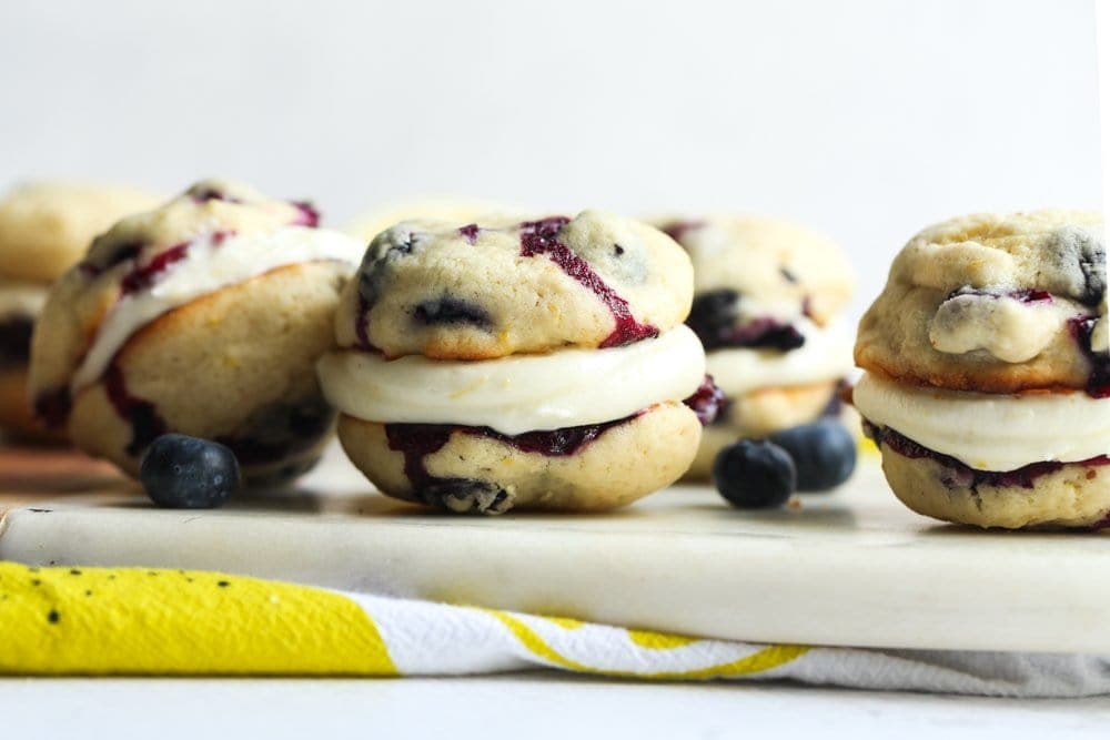 Lemon Blueberry Whoopie Pies
