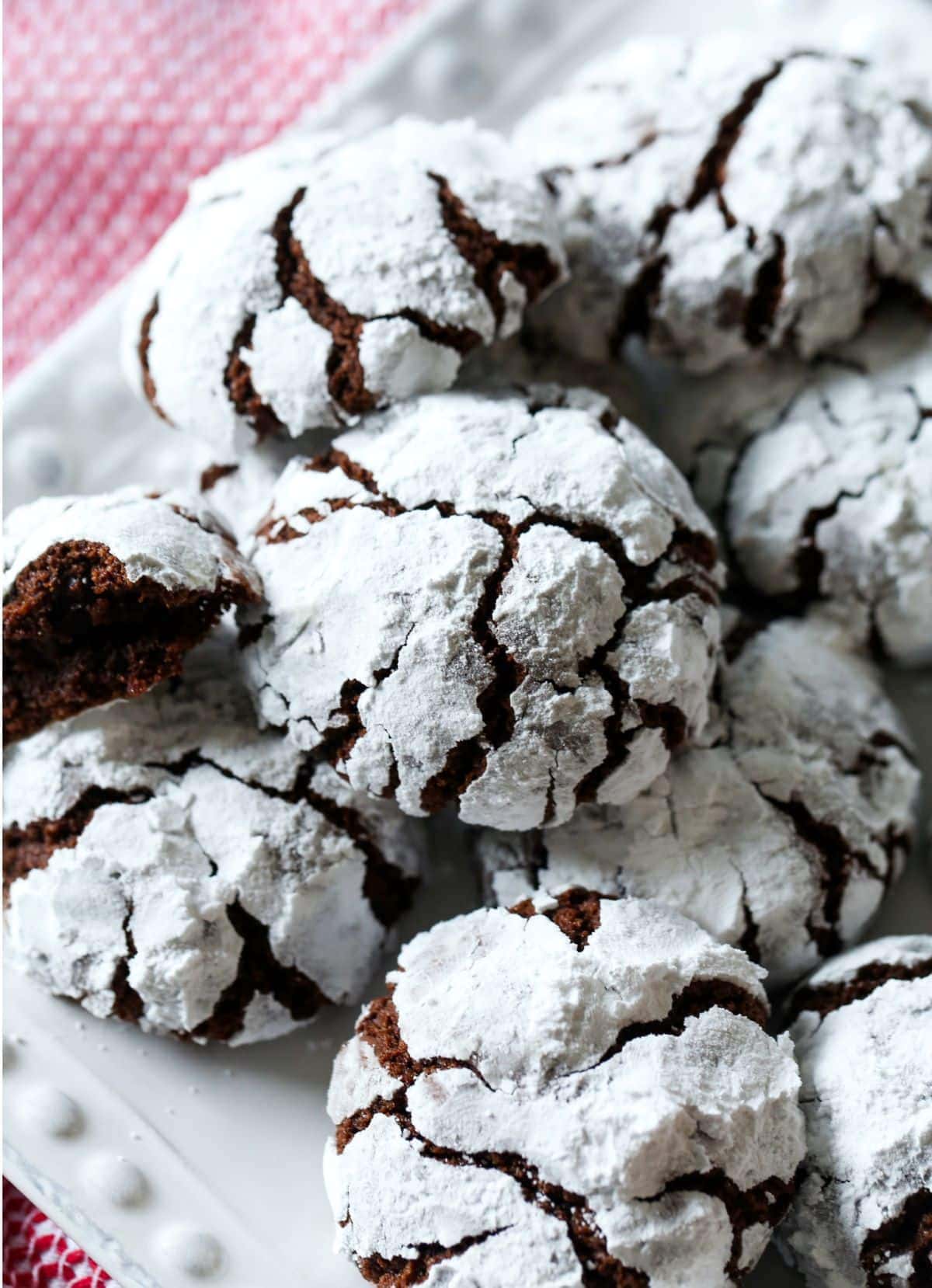 Fudgy Chocolate Crinkle Cookies