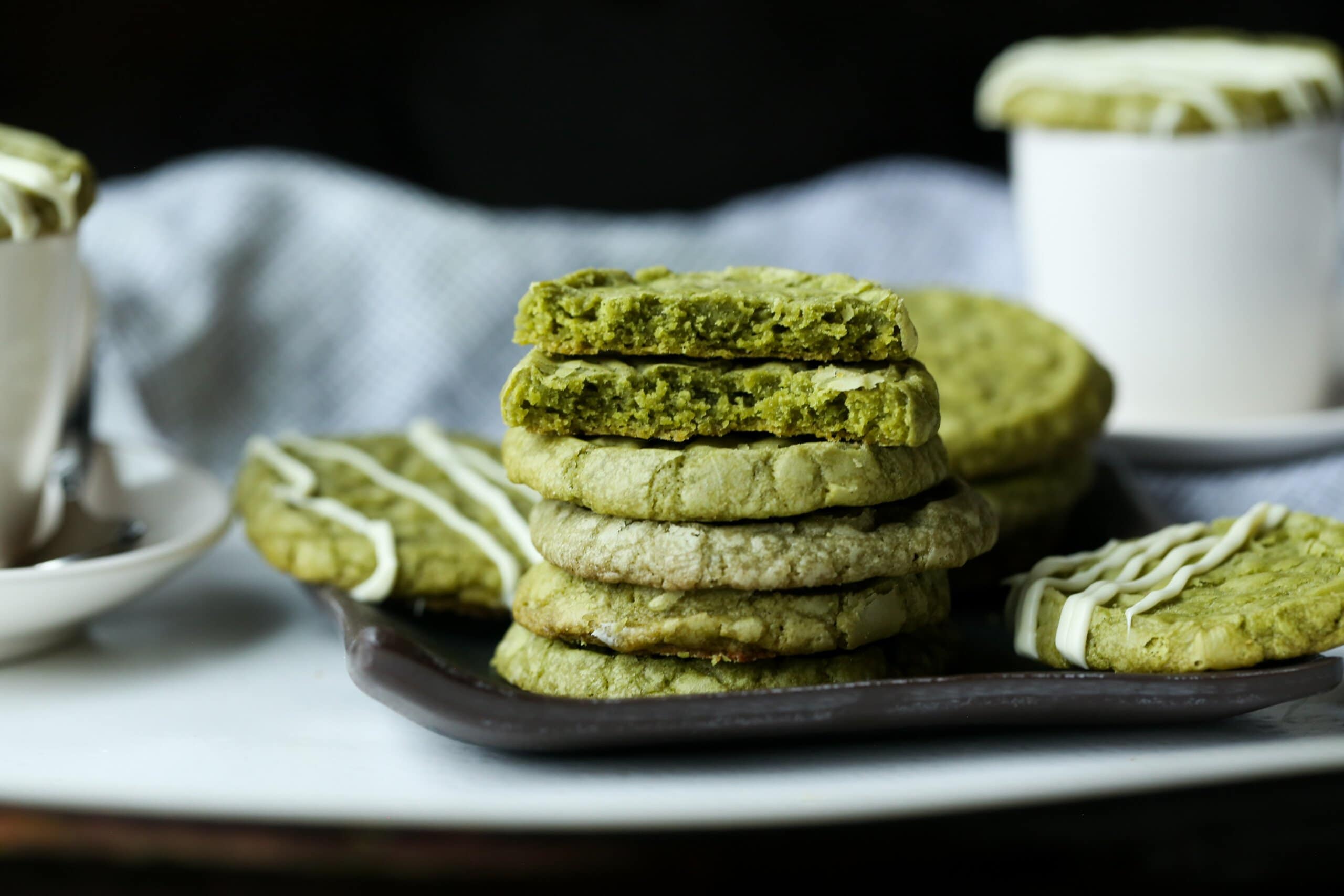 Buttery Green Tea Matcha Shortbread