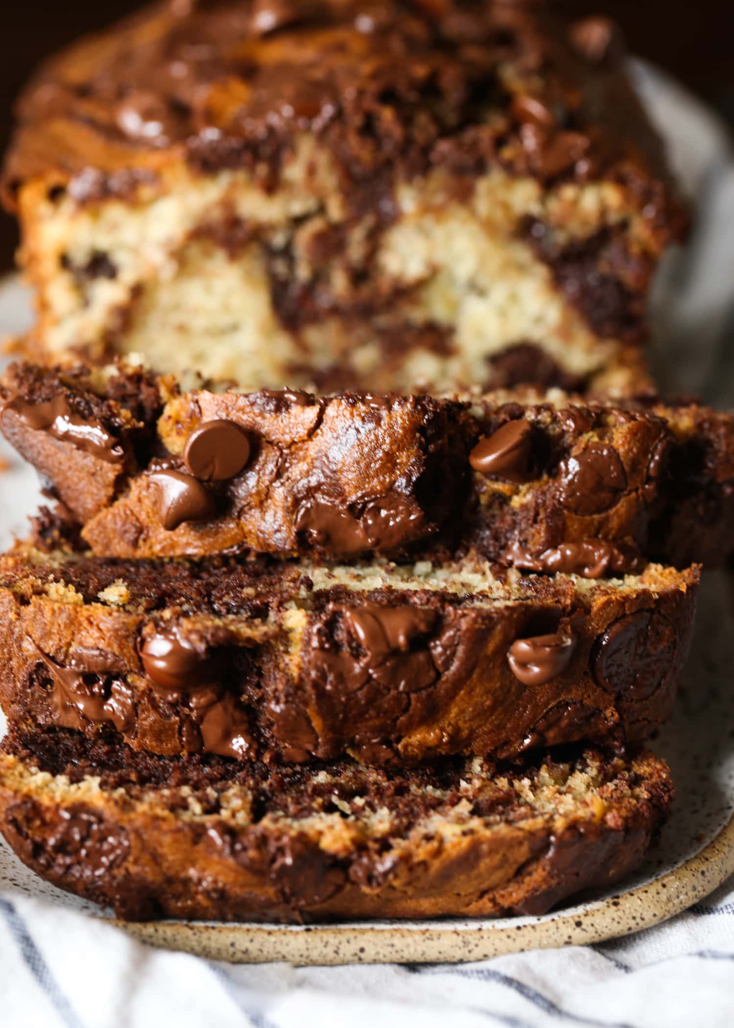 Chocolate Marbled Banana Bread