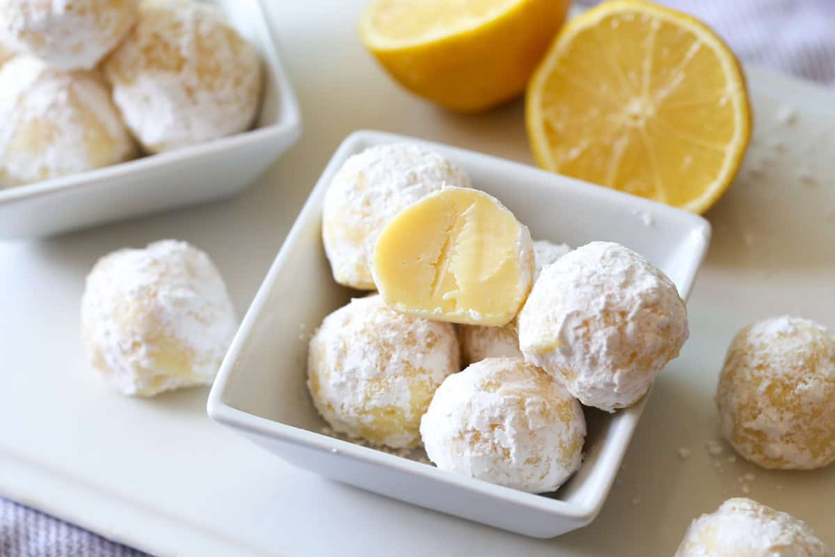Lemon Cream Truffles