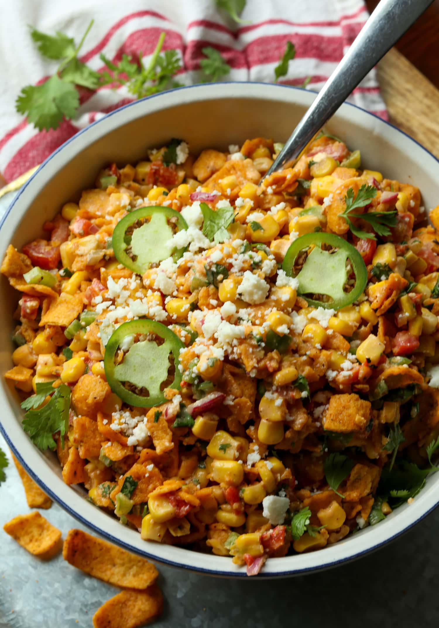 Spicy Frito Corn Salad