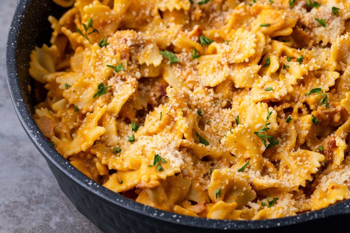 Pumpkin and Bacon Pasta