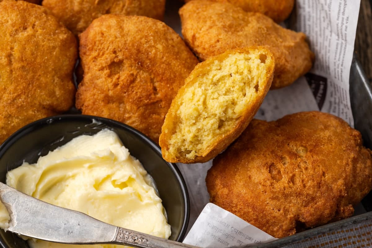 Hot Water Cornbread