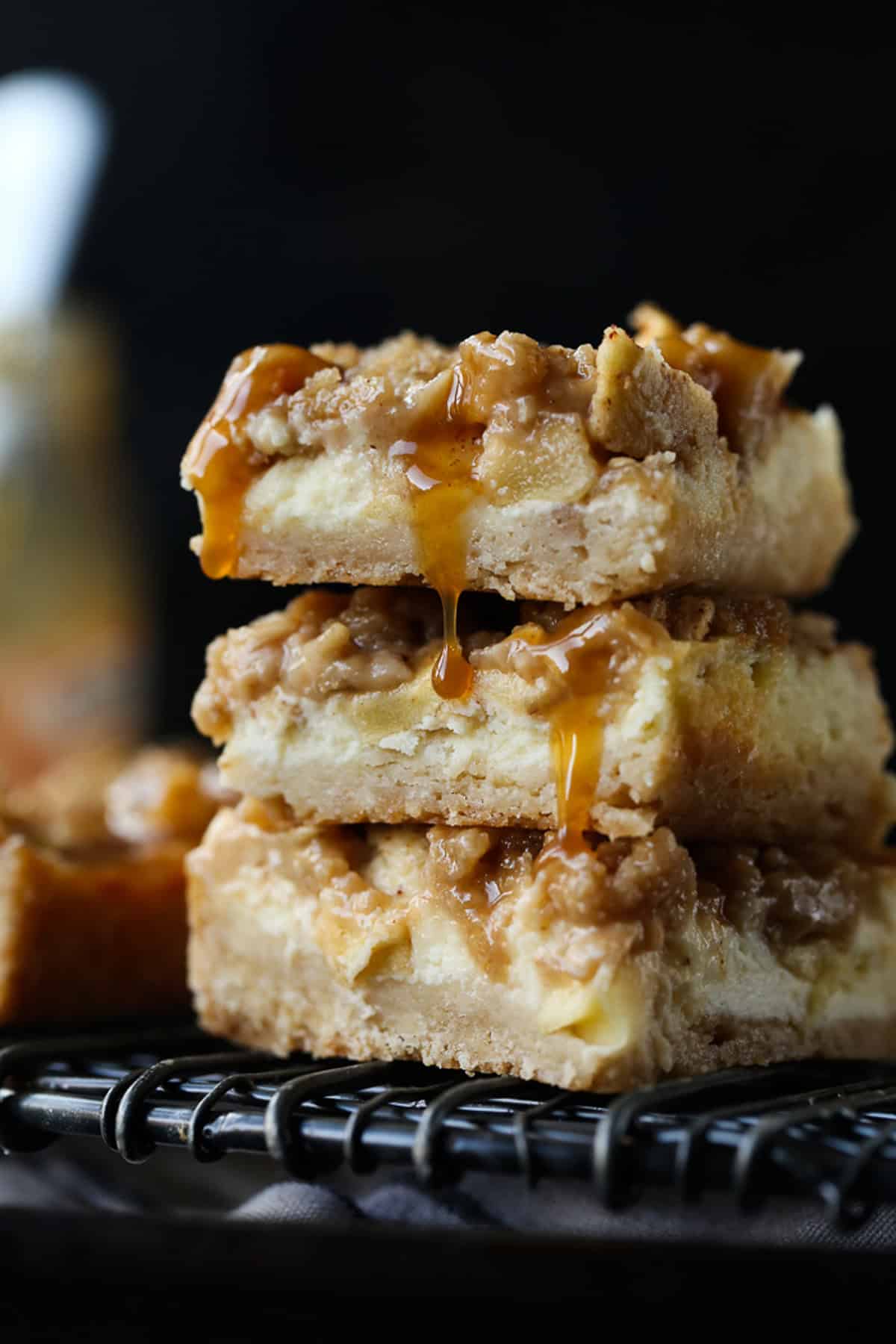 Caramel Apple Cheesecake Bars