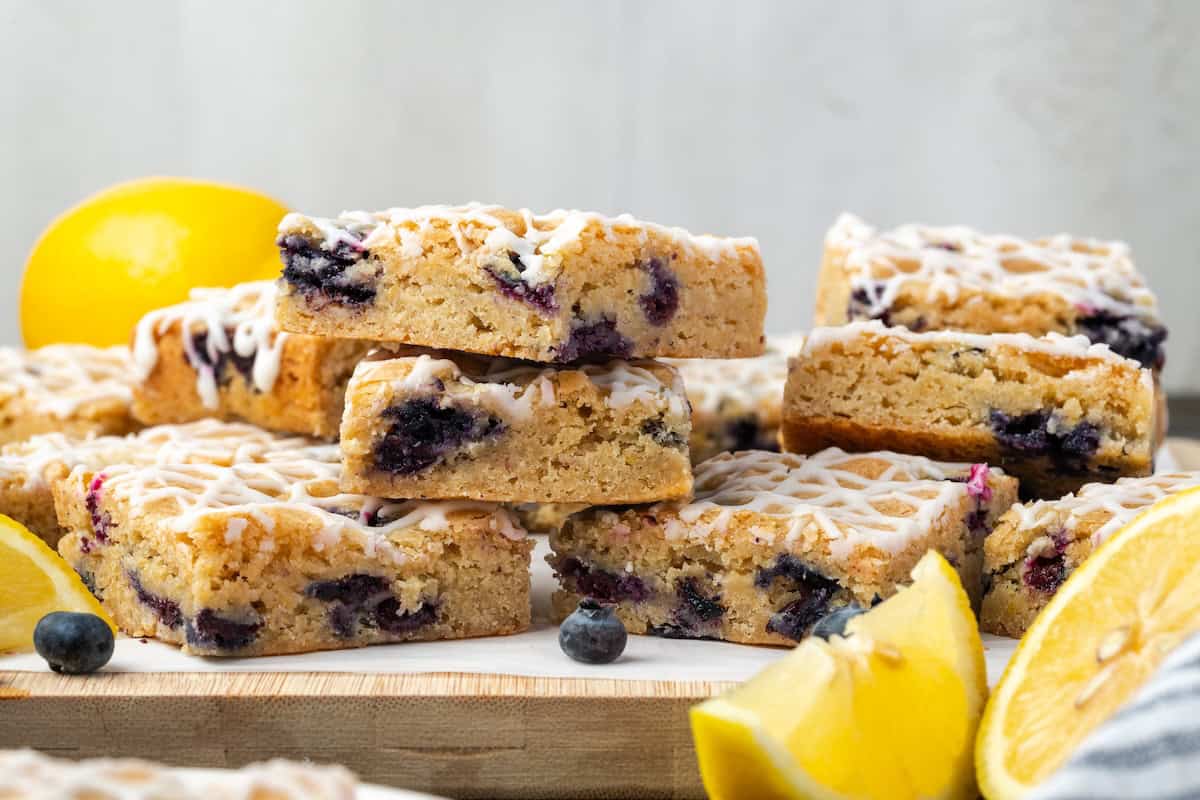 Lemon Blueberry Blondies