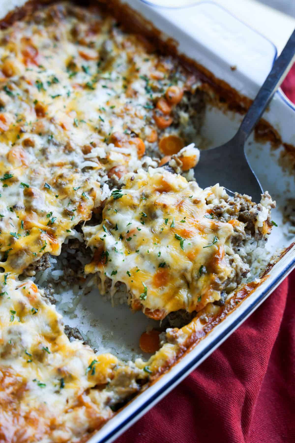 Cheesy Ground Beef Casserole