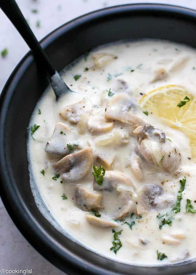 Creamy Mushroom Soup Recipe