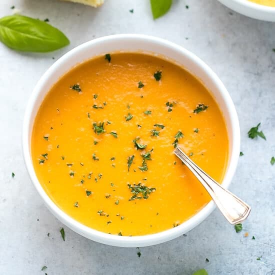 Fresh Tomato Basil Soup Recipe