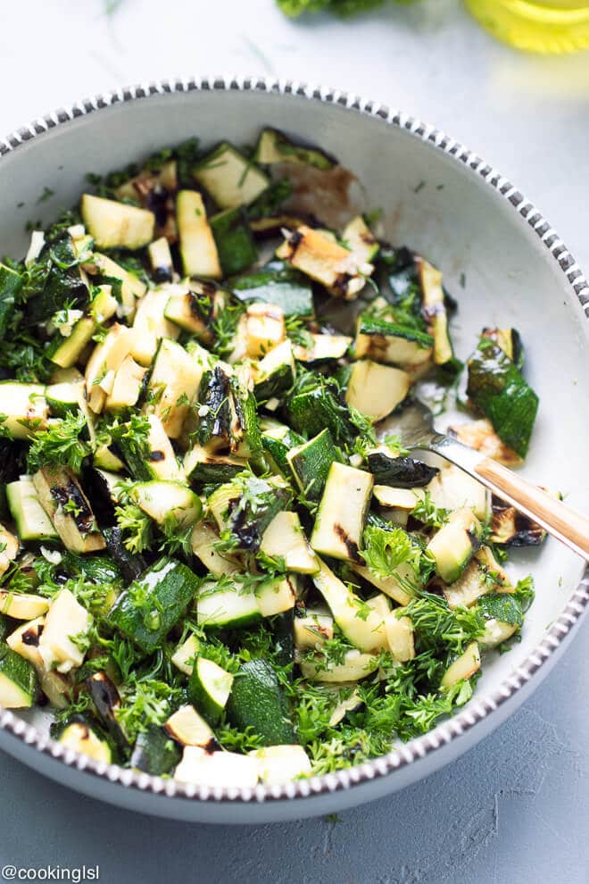 Grilled Zucchini Salad