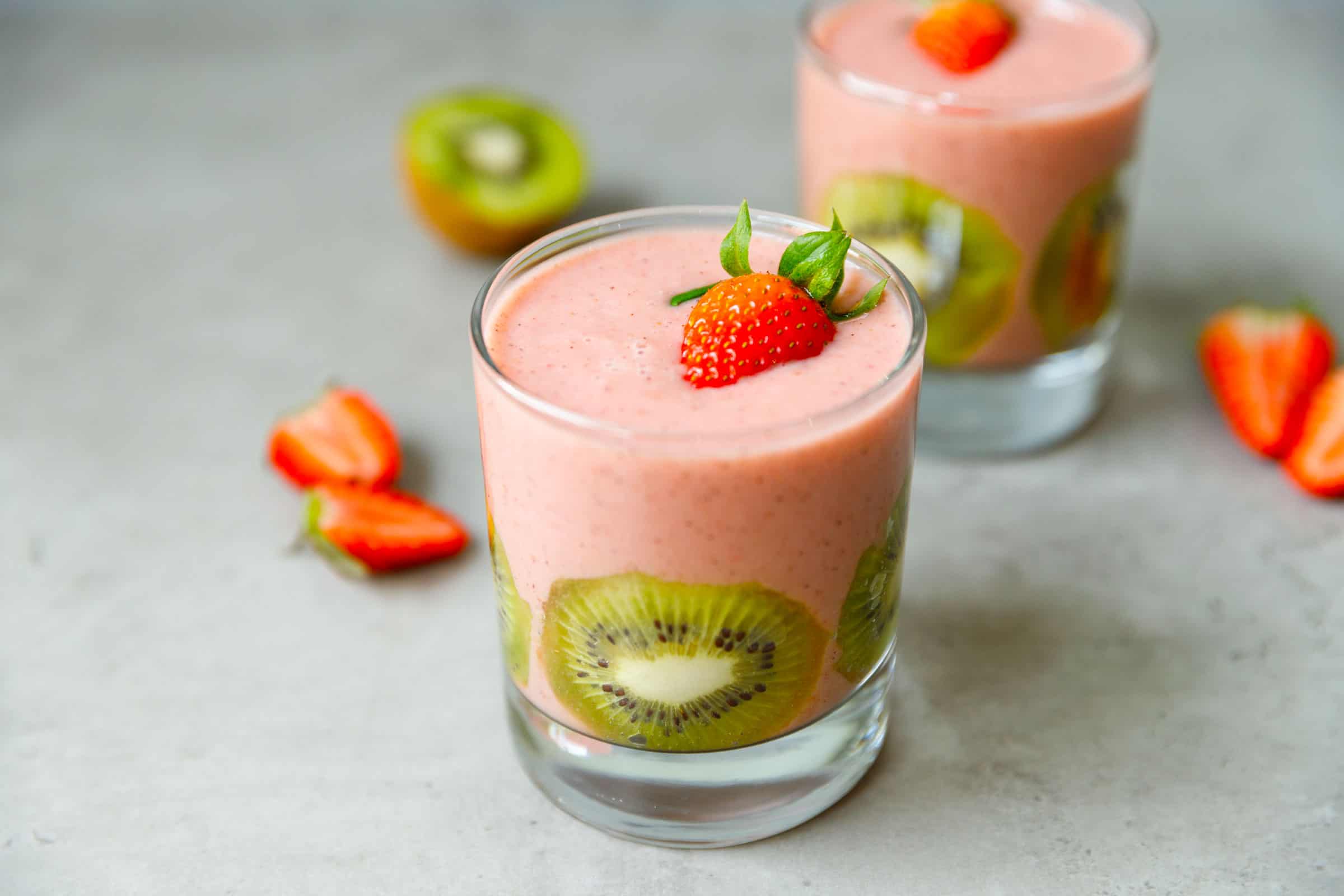 Strawberry, Banana and Kiwi Smoothie