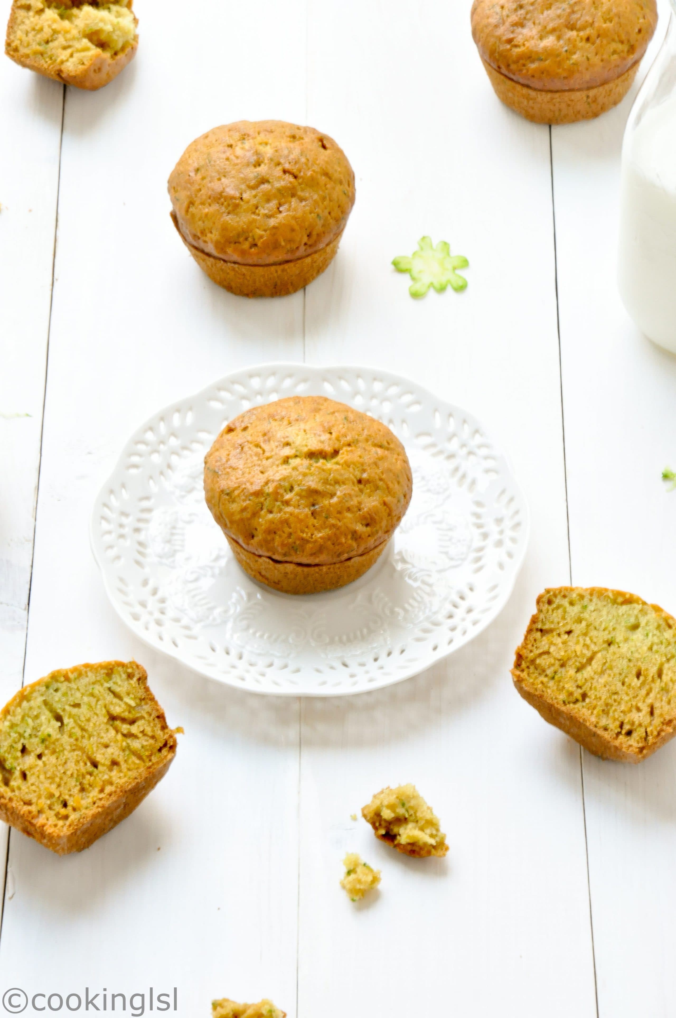 Zucchini Muffins With Coconut Oil