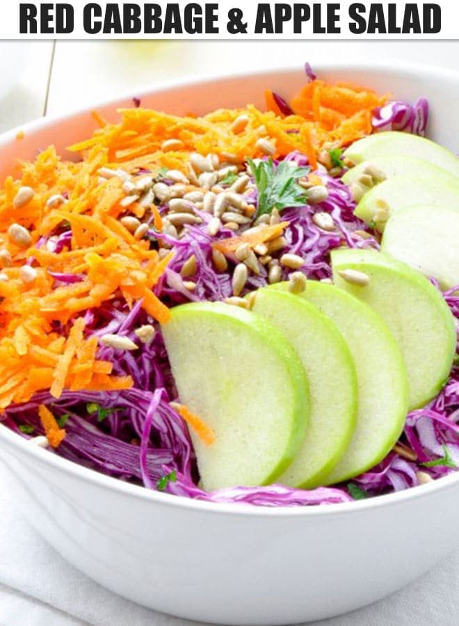 Purple Cabbage And Green Apple Salad