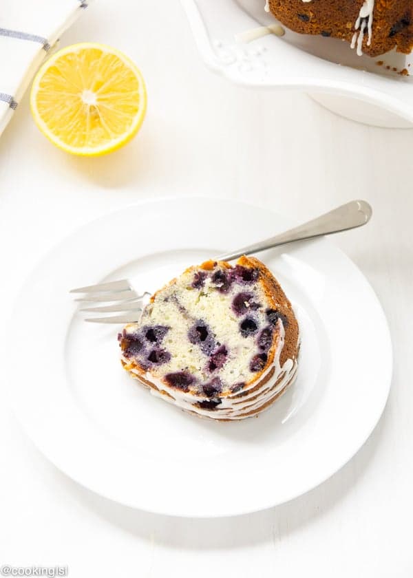 Lemon Blueberry Bundt Cake