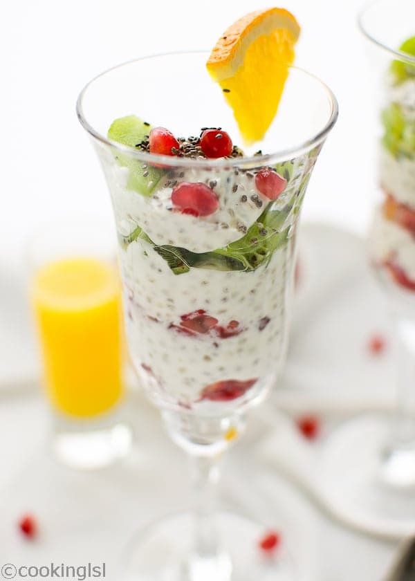 Light Winter Yogurt Chia Parfait