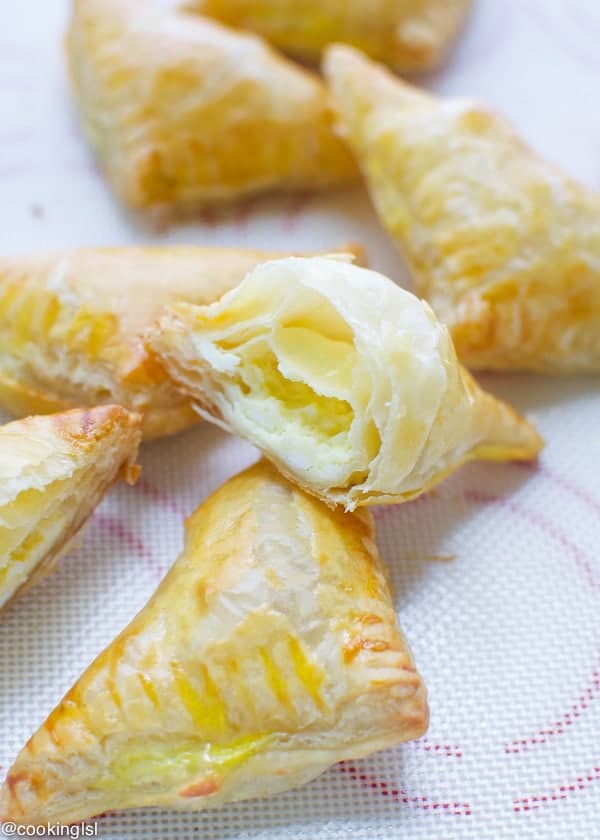 Puff Pastry And Feta Triangles