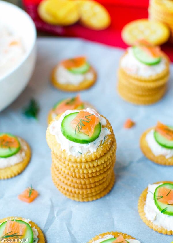 Smoked Salmon Spread Bites With RITZ® Crackers