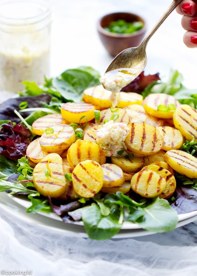 Grilled Potato Salad With Feta Vinaigrette Recipe