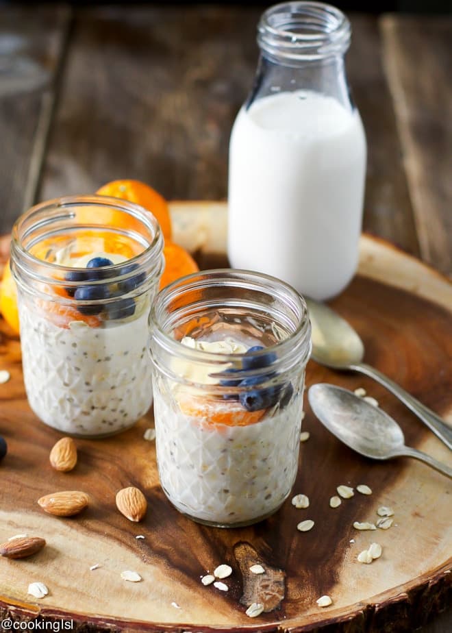 Chia Almond Overnight Oats