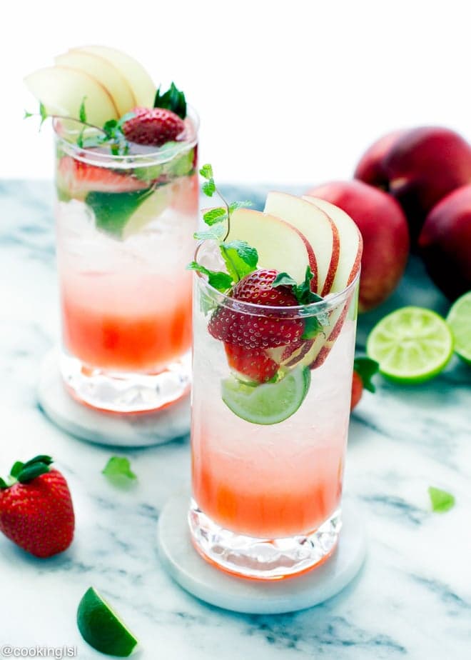 Strawberry Nectarine Mojito