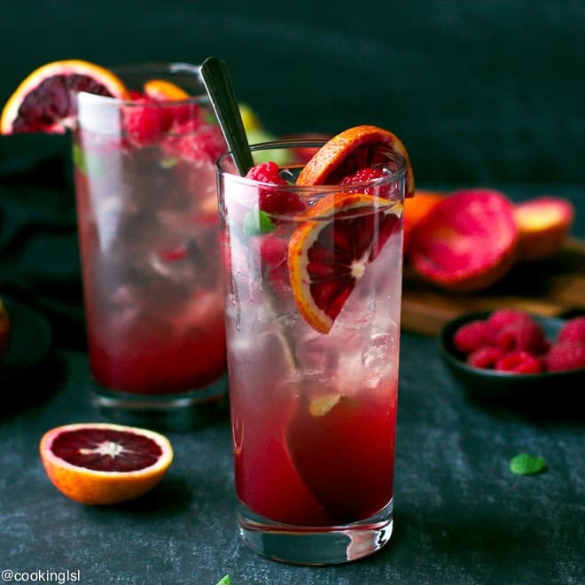 Blood Orange And Raspberry Mojito Recipe