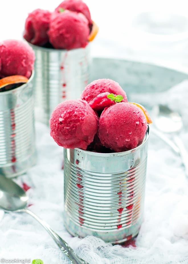 Easy Blood Orange Sorbet Recipe