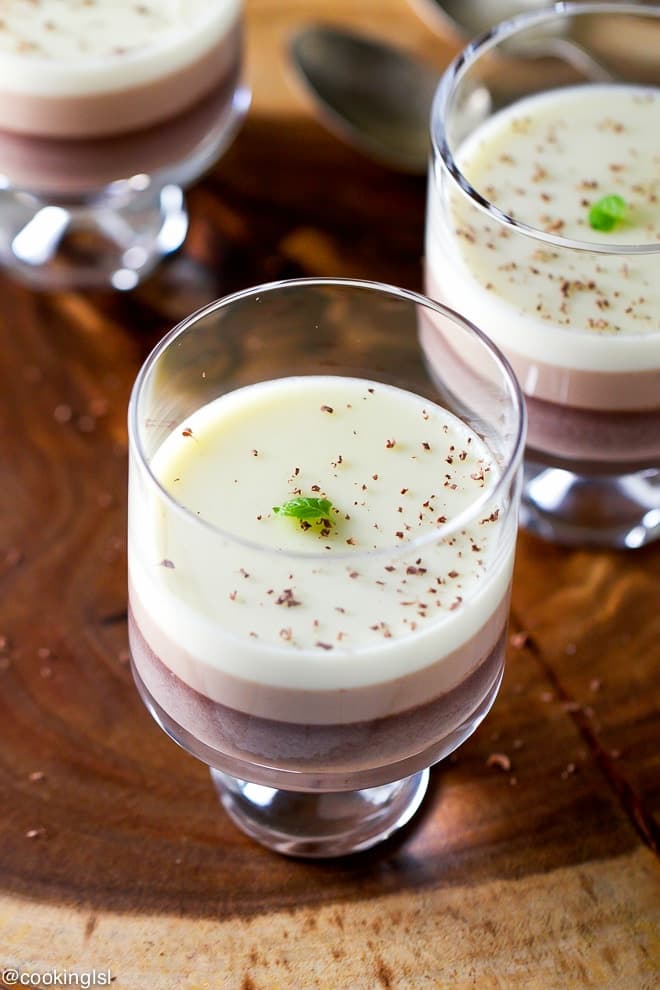 Tri-Layer Chocolate Panna Cotta