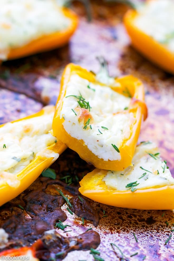 FETA AND EGG STUFFED MINI PEPPERS RECIPE