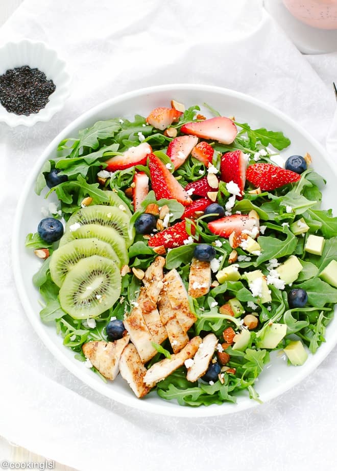 Strawberry Arugula Salad With Poppyseed Dressing Recipe