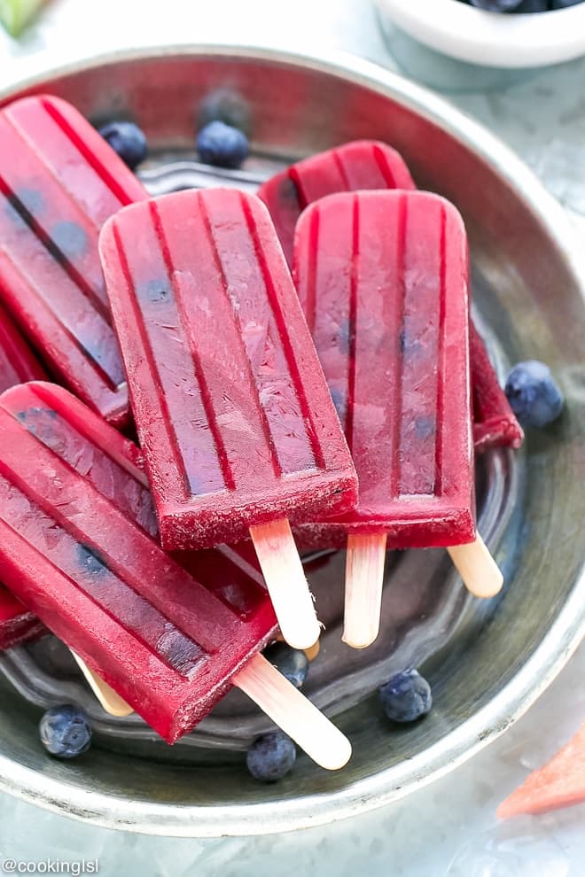 BLUEBERRY WATERMELON HIBISCUS ICE POPS