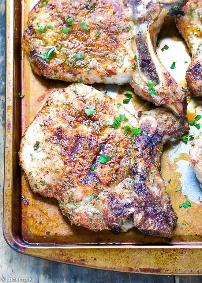 DRY RUBBED GRILLED PORK CHOPS