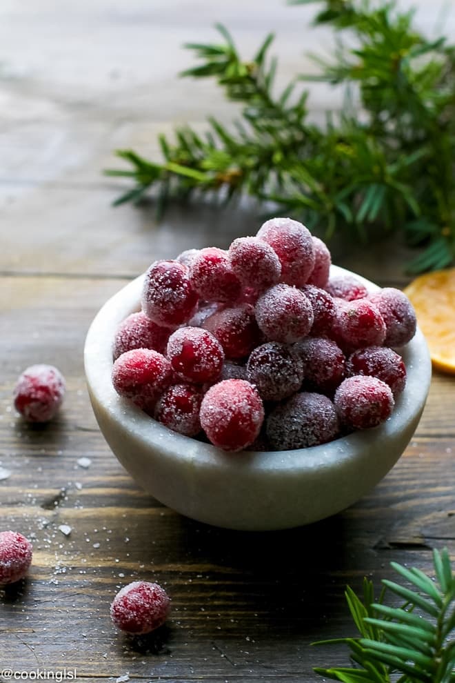 HOW TO MAKE SUGARED CRANBERRIES