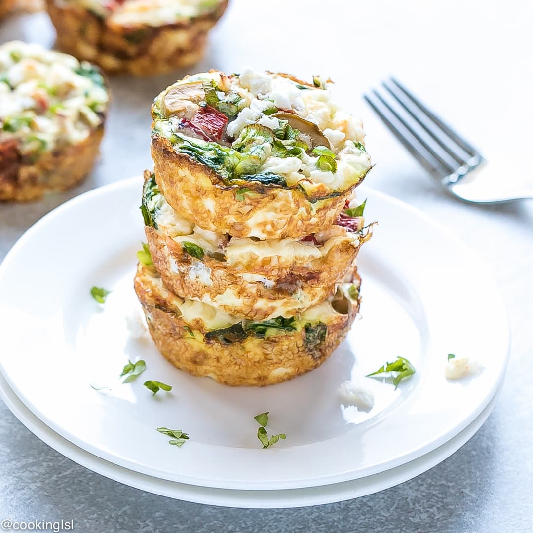 MEDITERRANEAN EGG WHITE BREAKFAST CUPS RECIPE