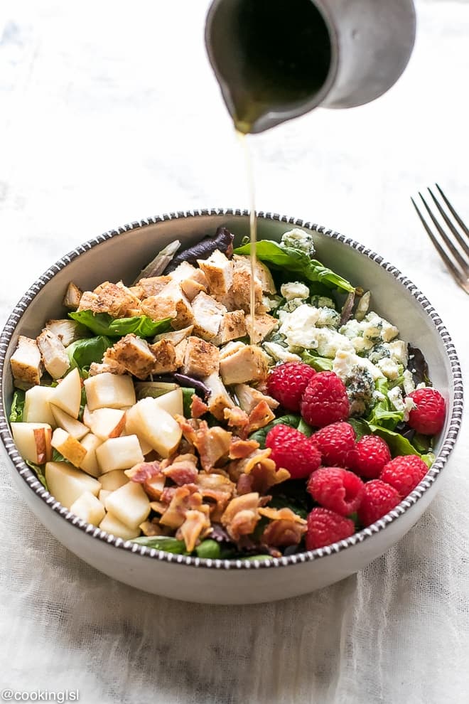 PEAR AND RASPBERRY CHICKEN SALAD RECIPE