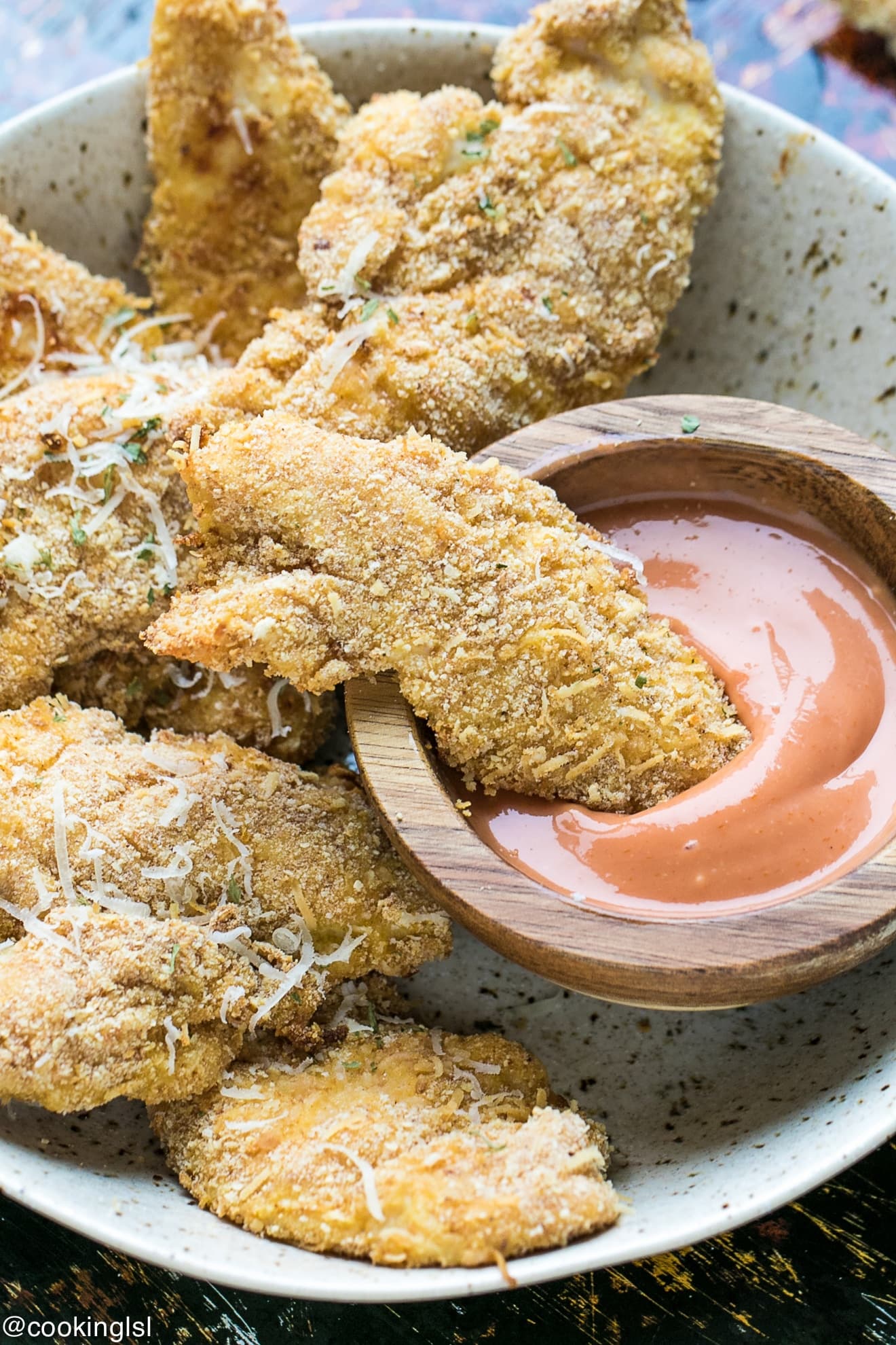 BAKED PARMESAN CHICKEN TENDERS RECIPE