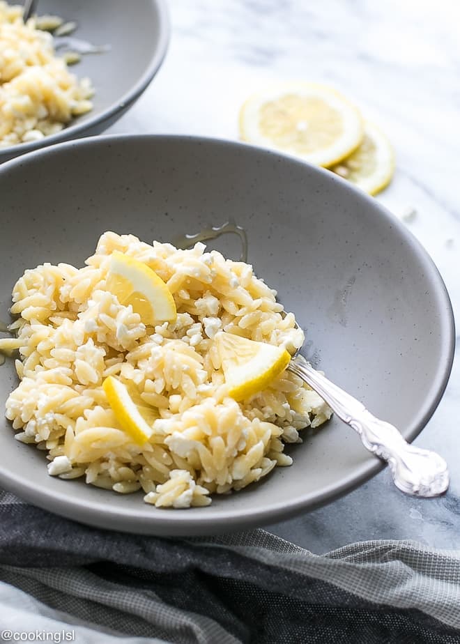 Honey Feta Orzo