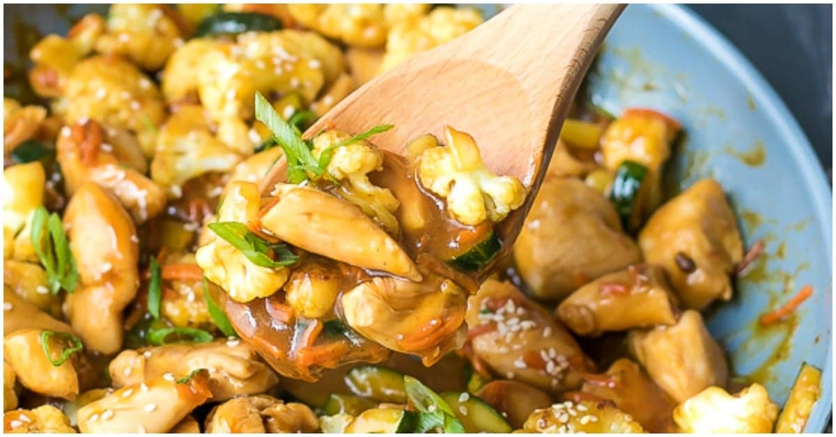 Teriyaki Chicken And Cauliflower