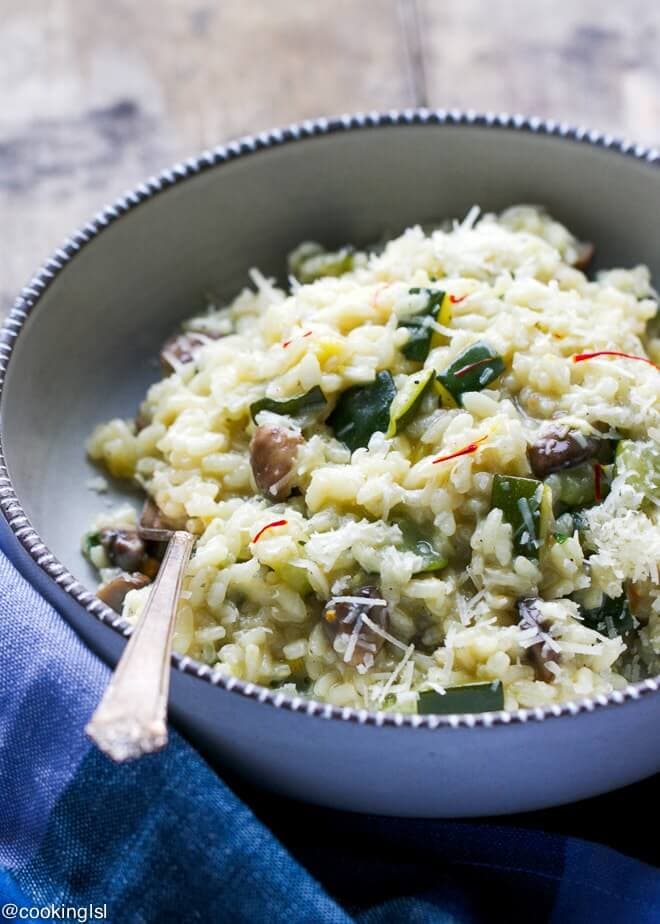 Zucchini Mushroom Risotto (One Pot, Creamy & Easy)
