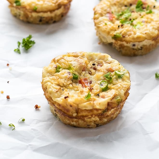 Cauliflower Quinoa Egg White Cup