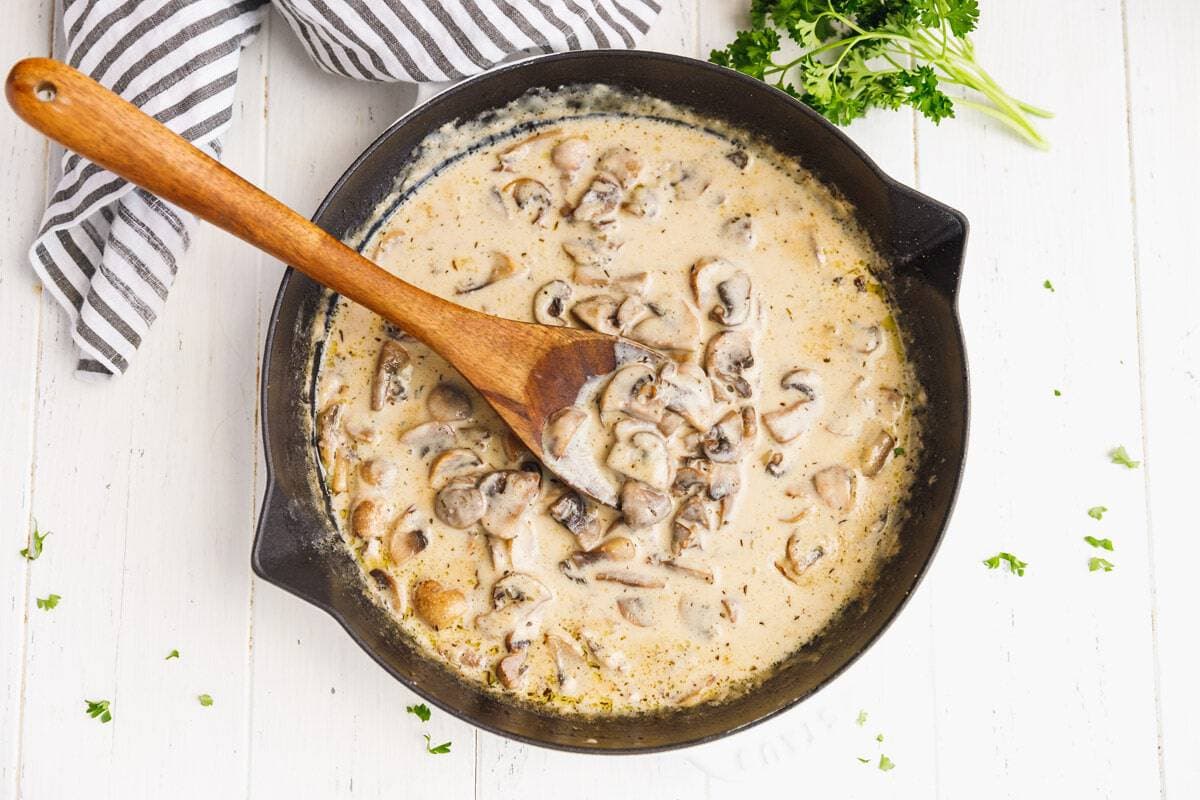 Creamy mushroom sauce
