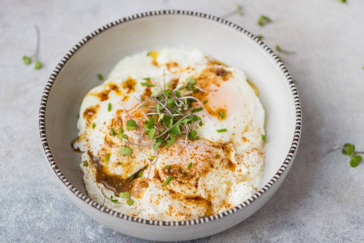 Cilbir Eggs - Poached Eggs In Yogurt