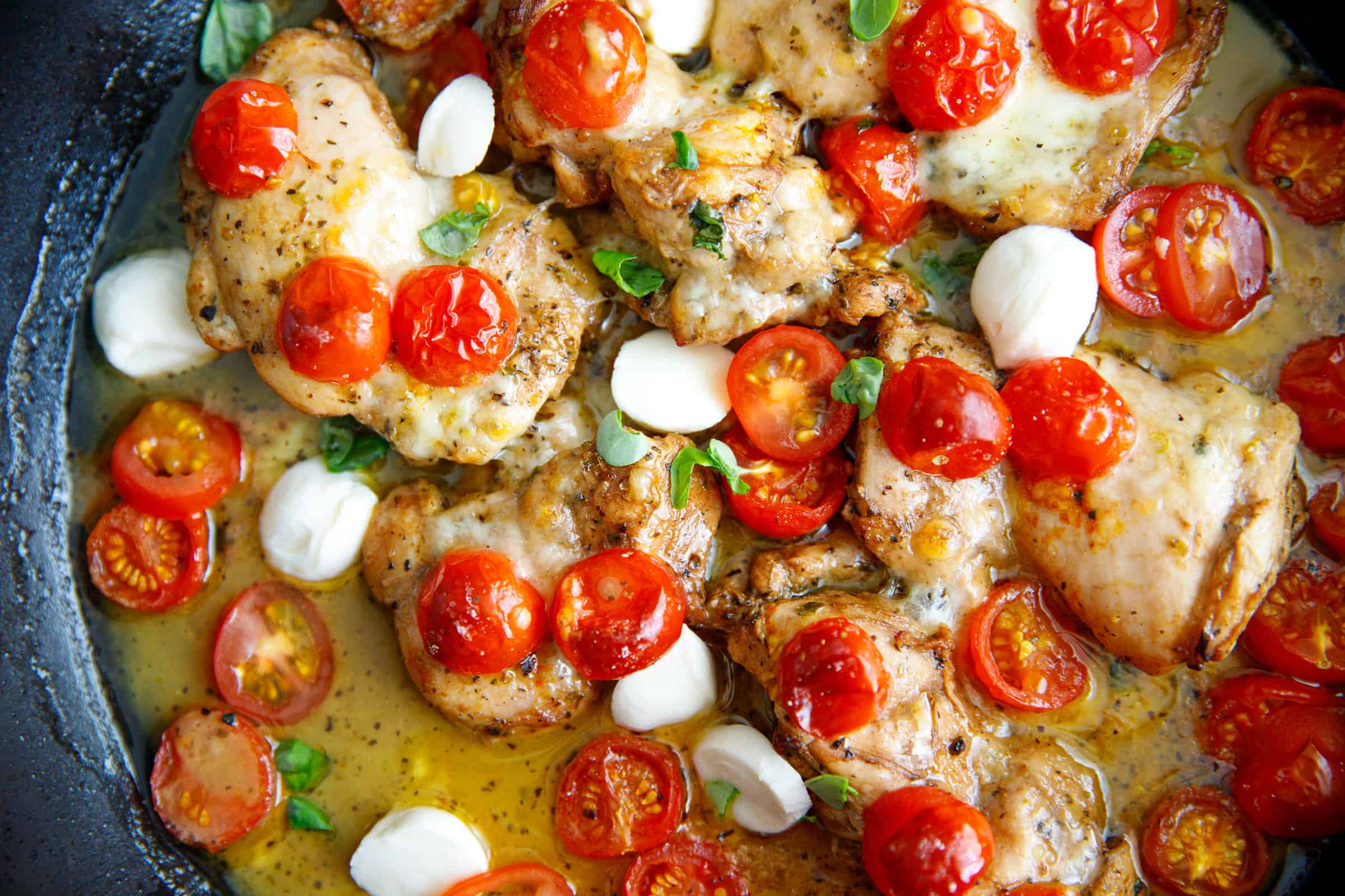 Caprese Chicken Thighs (One Pan)
