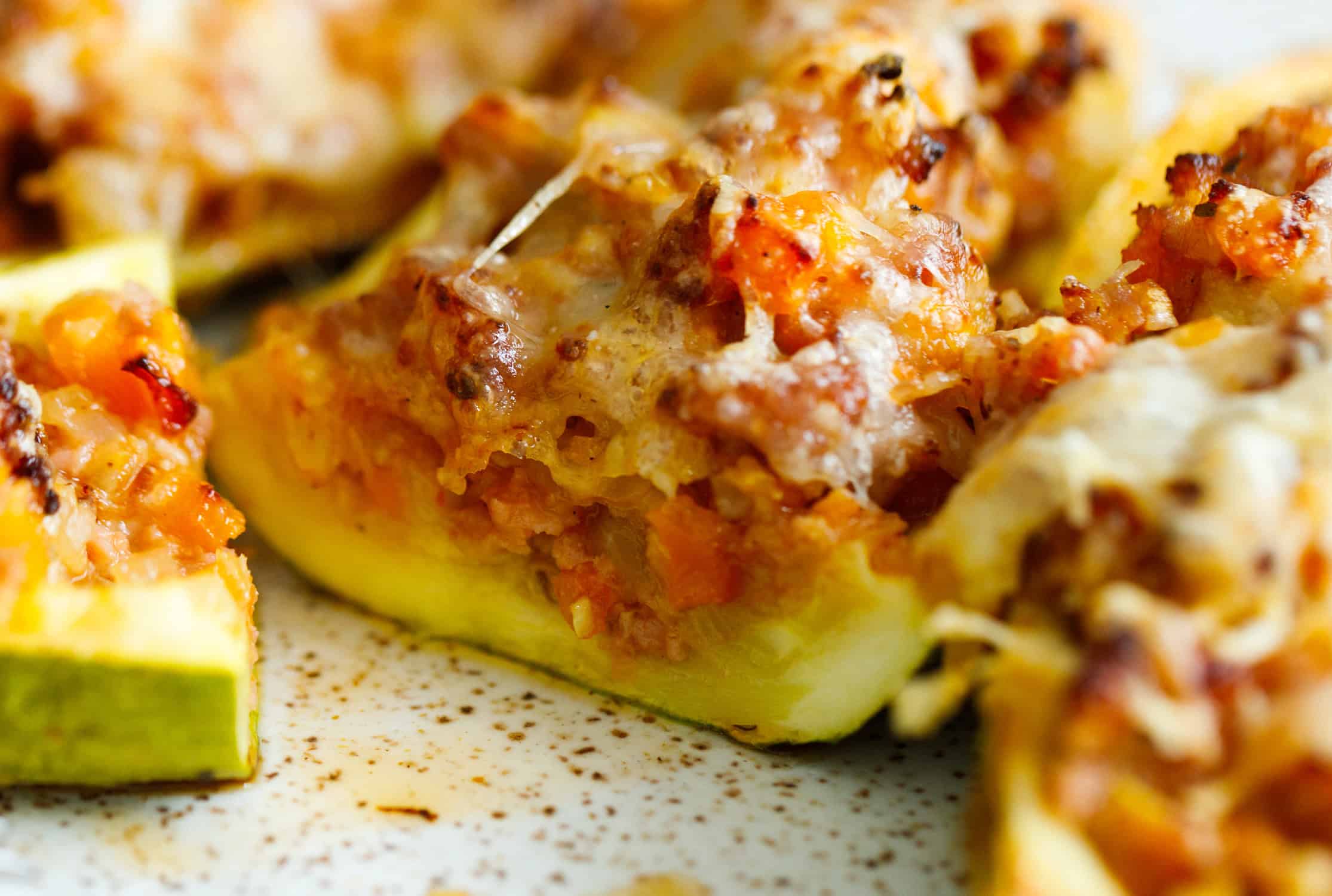 Easy Stuffed Zucchini Boats