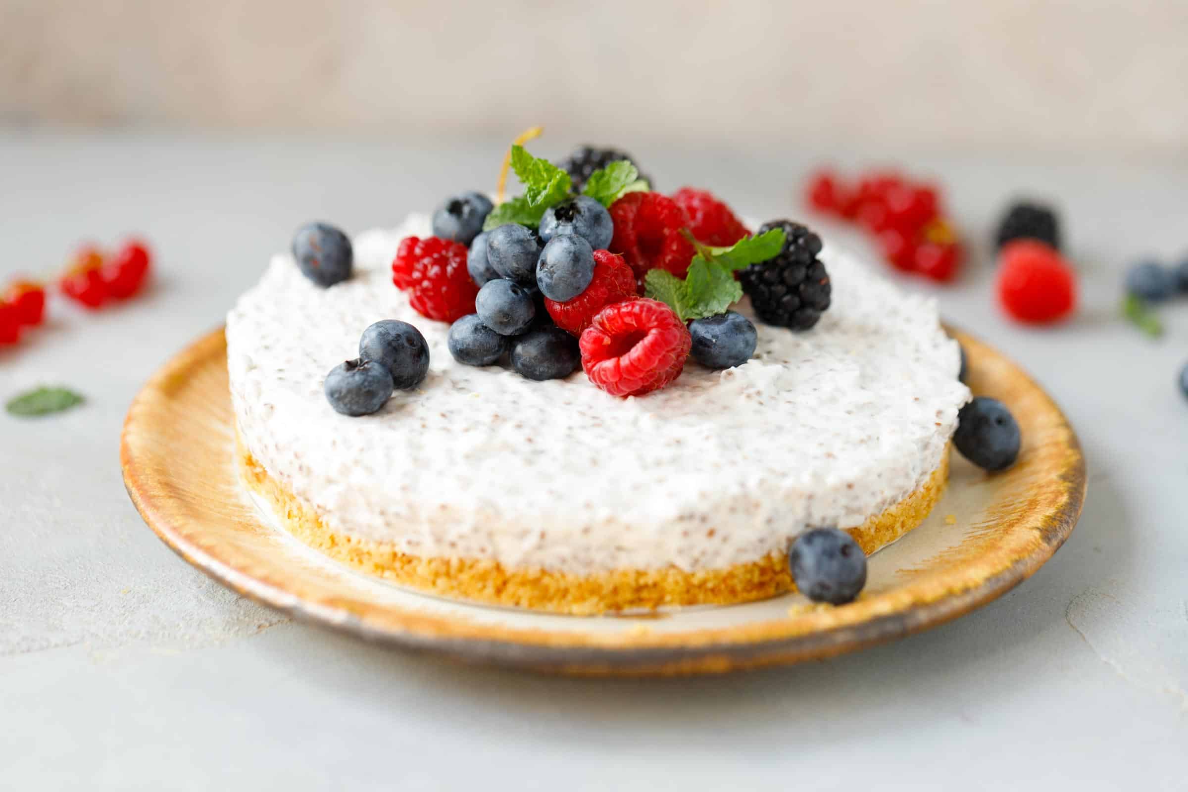 Dairy-Free Chia Cheesecake (No Bake)