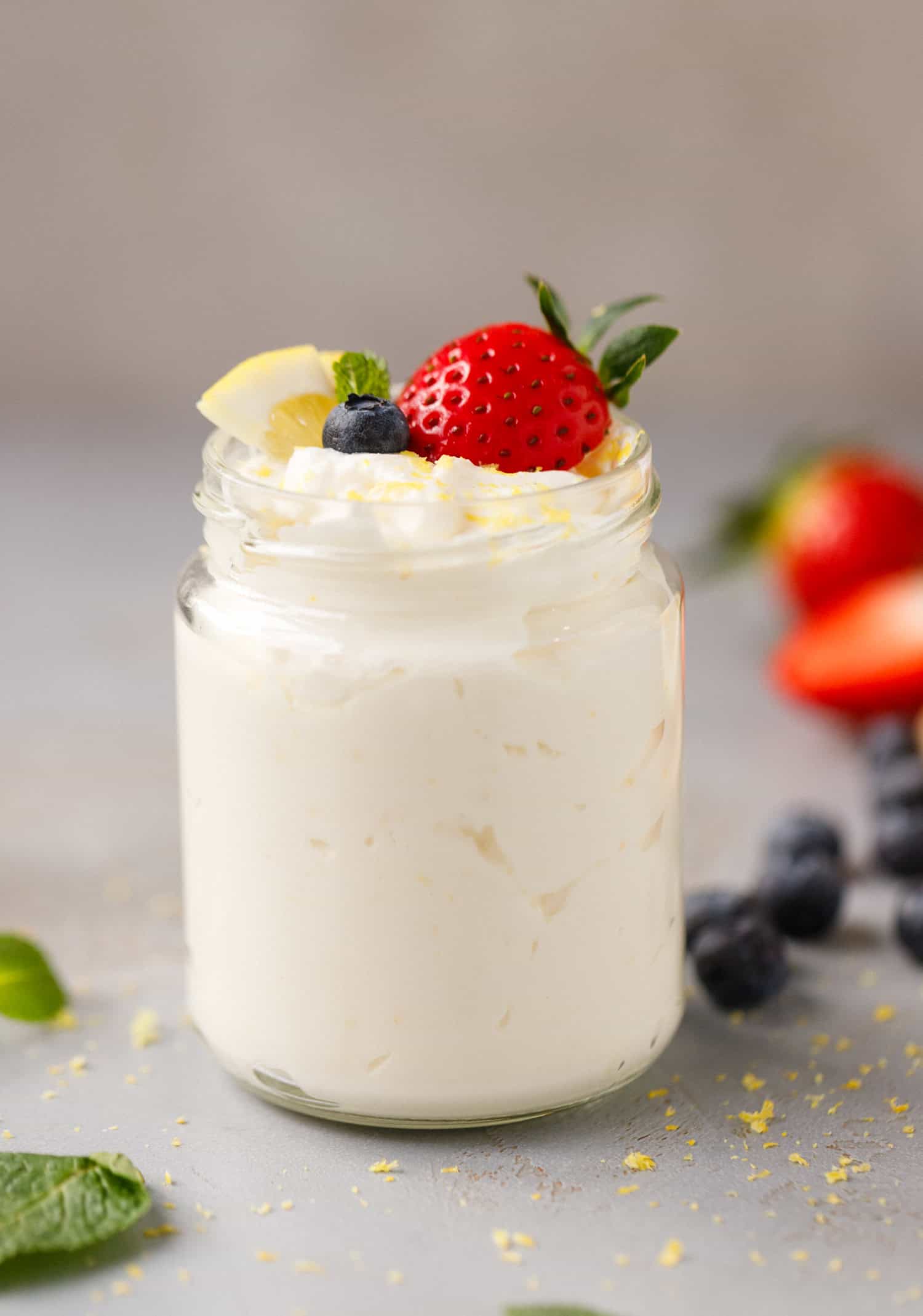 Lemon Cottage Cheese Mousse