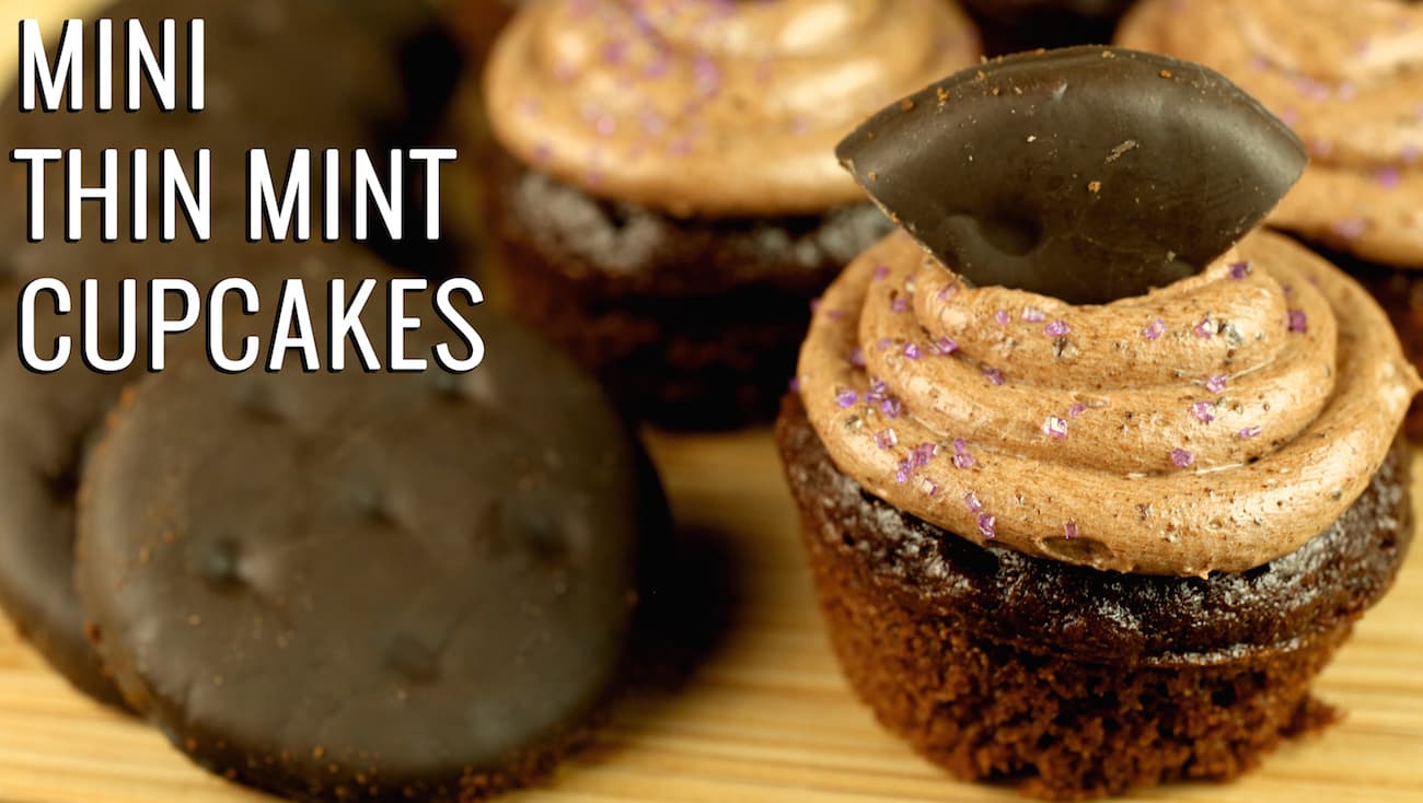 Mini Thin Mint Cupcakes Recipe
