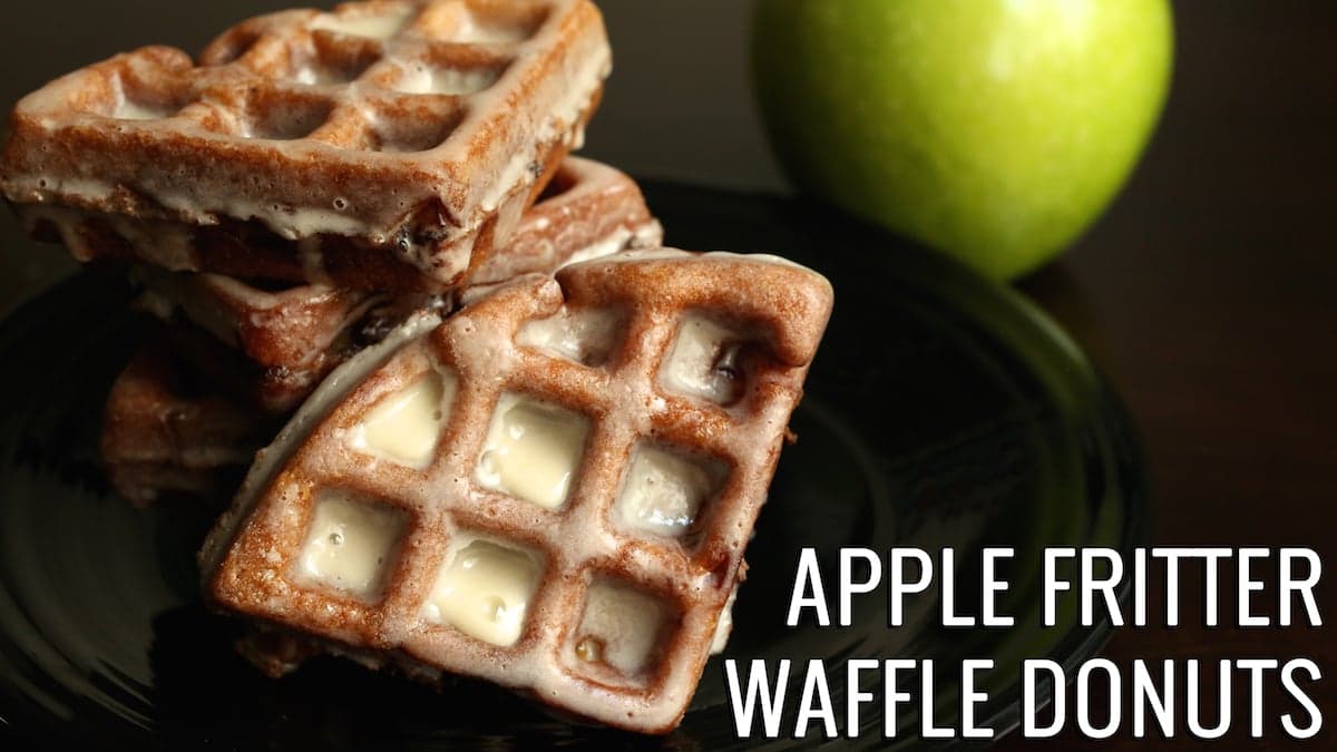 Apple Fritter Waffle Donuts Recipe